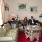 Njegova Ekscelencija Moulay Abbes El Kadiri_i _glavna urednica Diana Miklos