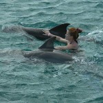 novinarka Marina Jakšić i dupini