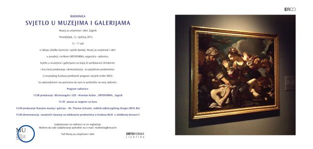 Radionica Svjetlo u muzejima i galerijama.