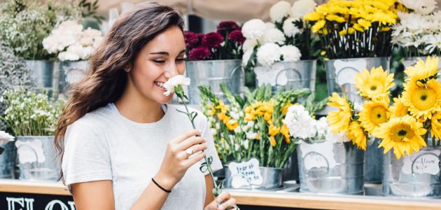 cvijeće žena sreća