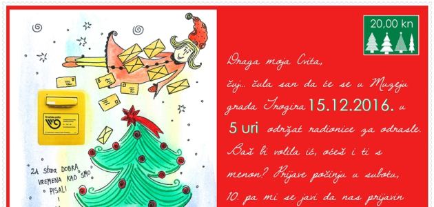 Pišem čestitku u Muzeju grada Trogira