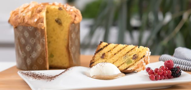 Panettone s kremom zabaglione od kave