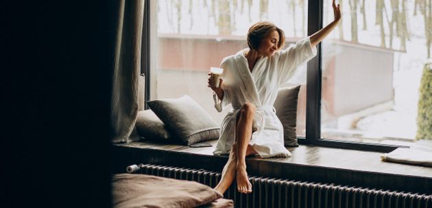 koza spavanje budenje relax zena