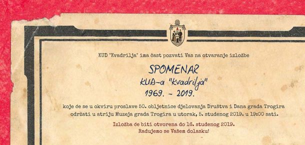 Spomenar KUD-a Kvadrilja 2