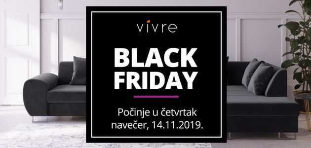 Crni petak u Vivre.hr – 90 posto popusta za sve kategorije namještaja