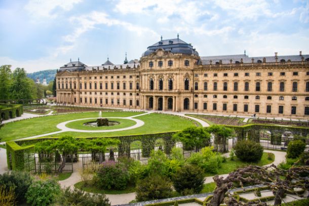 wurzburg rezidencija palaca princeva i vrt
