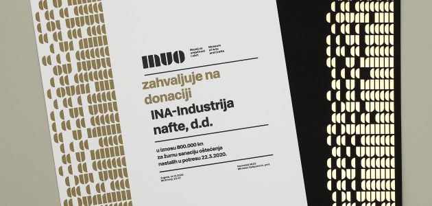 Muzej za umjetnost i obrt dodjeljuje posebnu zahvalnicu kompaniji INA