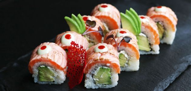 recept za sushi zimska Himura losos rolica
