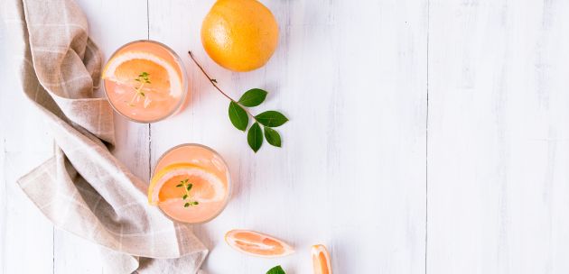 Pjena od naranče svježi desert usred zime