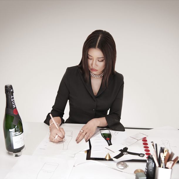 moet champagne Yoon Ahn