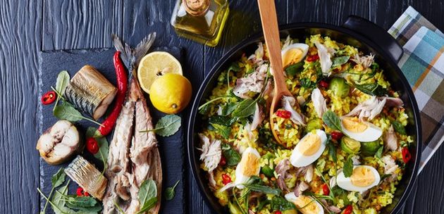 Kedgeree bakalar jaja riza