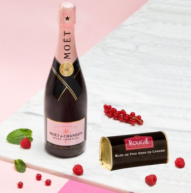 moet champagne foie gras