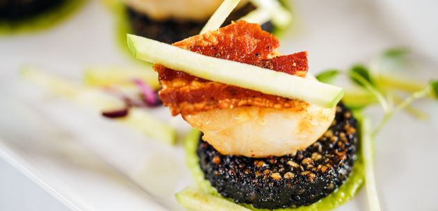 grdobina riba s crnom palentom purom