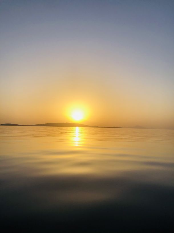 zalazak sunca otok ilovik jadran