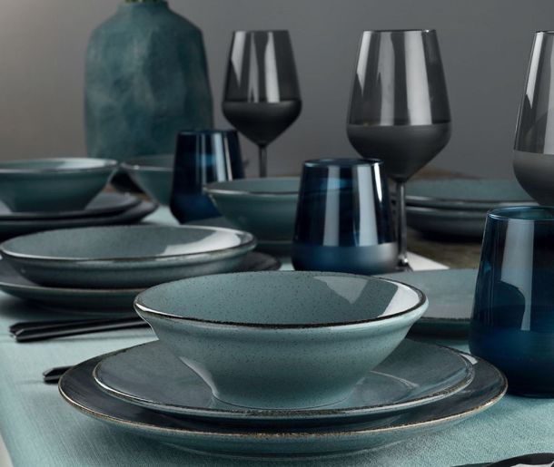 vivre  24-dijelni servis za jelo Margin Black