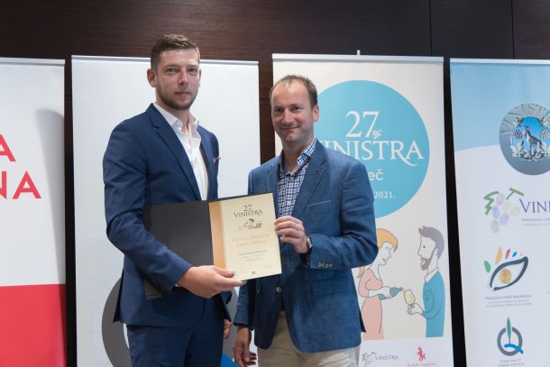 Luka Rossi i Nikola Benvenuti na Vinistrinoj dodjeli priznanja