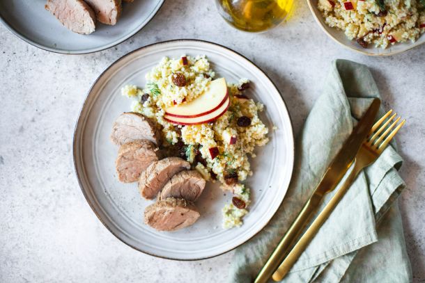 Lungic iz pecnice s kus-kus salatom_ Quick & Easy zacinske mjesavine Kotányi