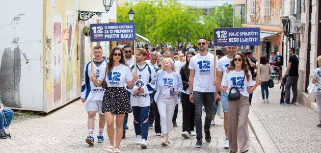 Održana javnozdravstvena akcija „12 minuta kretanja protiv raka“