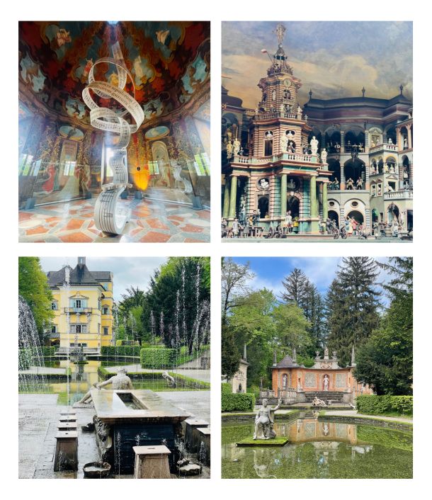Dvorac Hellbrunn salzburg igra vode i arhitekture