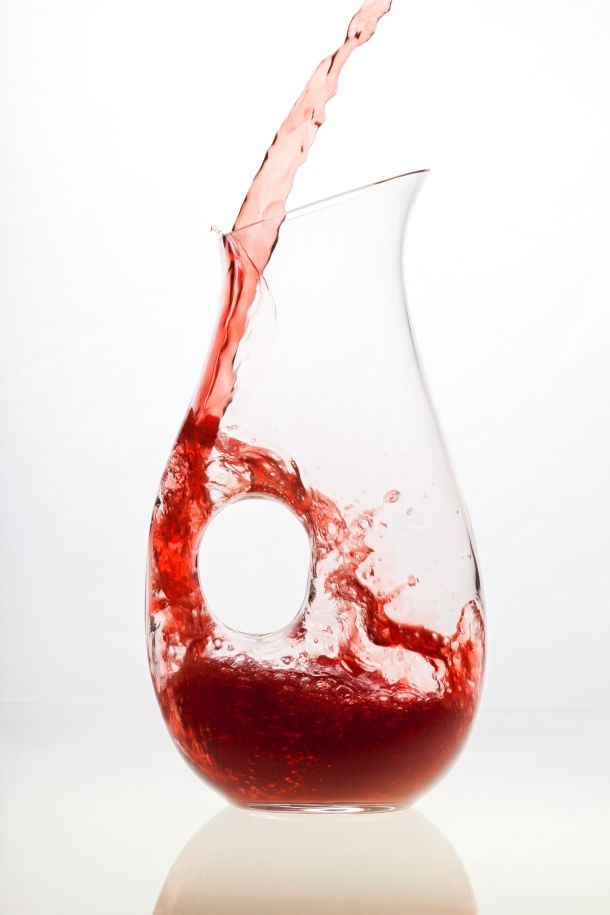 dekantiranje mladih crvenih vina decanter